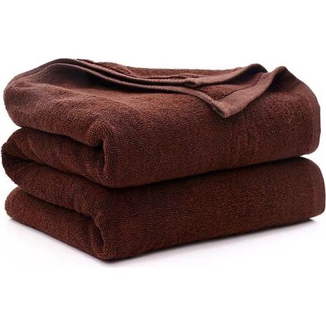 Großes Badetuch/Handtuch/Gesichtstuch – 70 x 140 cm – 100 % Baumwolle – orange (1/5)