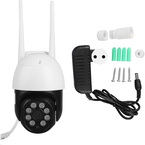 5-Megapixel-WLAN-Überwachungskamera für den Außenbereich, 1080p-Farb-Nachtsicht, Tuya-kompatibel, KI-Erkennung, Alarmfunktion, Gegensprechfunktion, 100–240-V-EU-Stecker (1/5)