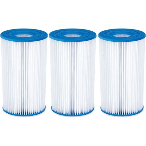 Summer Waves A/C Pool-Filterkartuschen, blau, 3er-Pack (1/4)