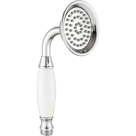 Pommeau de douche traditionnel en laiton chromé et céramique 8,3 cm pour robinets de salle de bain (1/5)