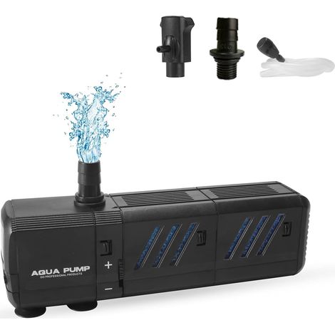 Filtre d'aquarium réglable avec pompe à eau de 800 l/h. Convient aux aquariums de 30 à 500 litres. - AquaForge (1/5)