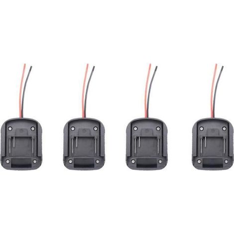 Adaptateur de batterie 4 pièces pour outil électrique Makita à batterie lithium 18 V, connecteur, support pour outil électrique (1/4)