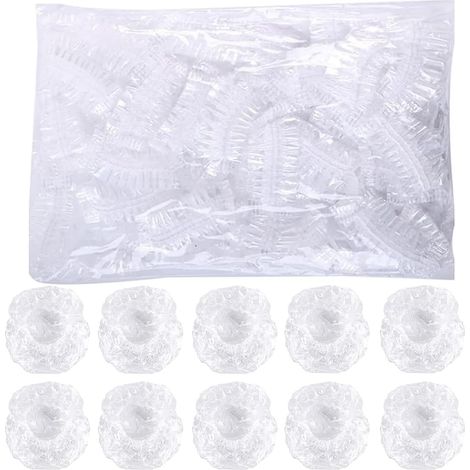 200pcs Protecteurs D'oreille Jetables Claire, Plastique Transparent Étanche Protection Oreille, Jetable Protege Oreille Claire Imperméables (1/5)