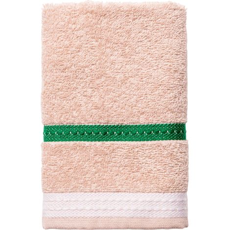Toalla 450GSM 100% Algodón - Toalla tocador 30x50 cm Beige