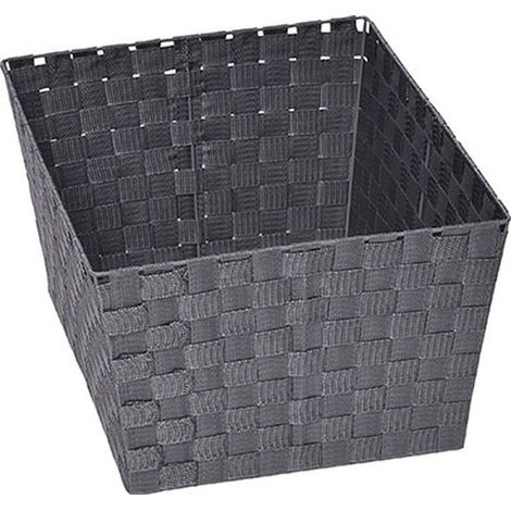 Ankleidekorb aus polyester h24xl36xp46cm - grau - Tendance