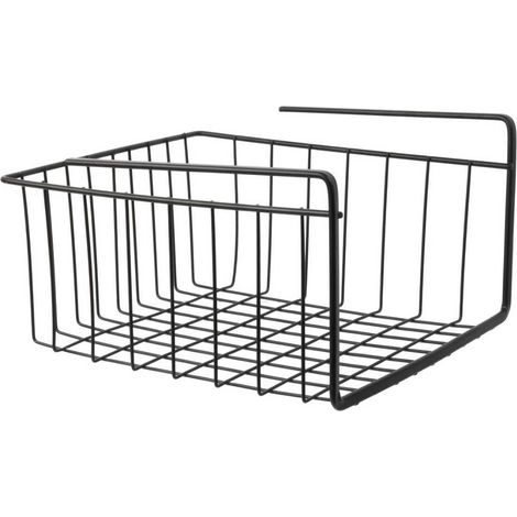 Panier Suspendu L26 Métal Filaire Noir (1/4)
