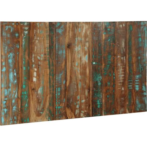 Testiera Testata del letto Multicolore 140 cm in Legno Massello Recupero (1/5)