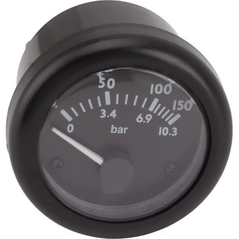 Manomètre de pression de carburant universel à cadran clair et à aiguille, facile à installer, pour bus, camions, tracteurs et véhicules agricoles 24 V (1/5)