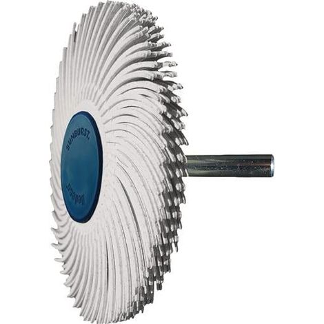 Disco de cepillo radial Sunburst D.76mm K.120 blanco 10000min-¹ TYROLIT (1/2)