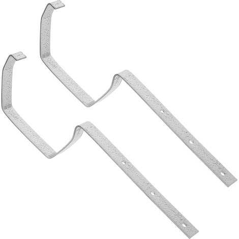 Gutter Bracket Rack 2Pcs Metal Rain Gutter Holders for Downspout Extension Easy Installation Efficient Water Diversion Suitable for Eaves Balconies Garages