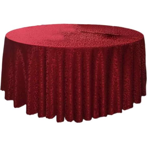 1 Nappe ronde, tissu durable, design raffiné, grandes tables, hôtel restaurant mariage (1/5)