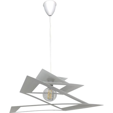 Sospensione 1xE27 Montatura Quadro Bianco E-Energy Fabiola (1/2)