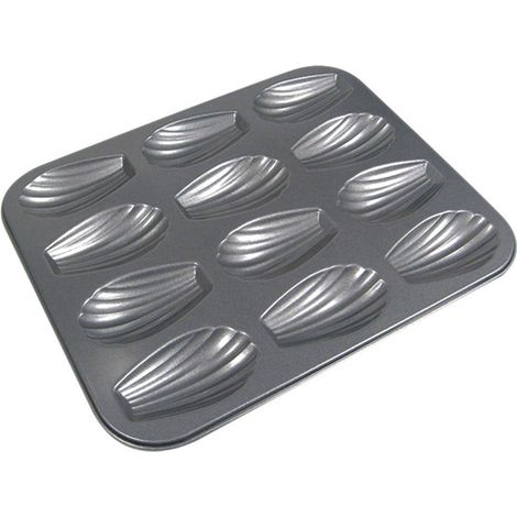 De Buyer Stampo 12 madeleine in acciaio antiderente cm. 26x20x1,4 4710.12