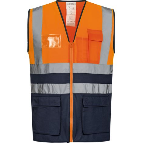Gr .M (50/52) KORNEL WARNSCHUTZWESTE ORANGE/MARINE orange KORNEL HIGH VISIBI (1/2)
