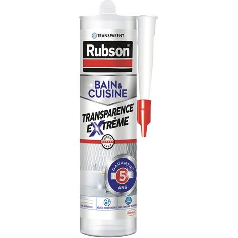 RUBSON - Mastic silicone bain cuisine transparence extreme 280 ml
