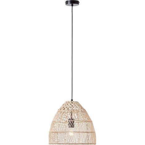 BRILLIANT Lampe, Minster Pendelleuchte 35cm natur/weiß, 1x A60, E27, 25W, Kabel kürzbar / in der Höhe einstellbar (1/3)