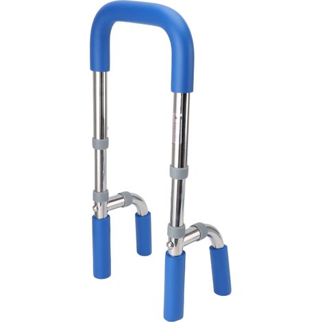 Barre d'appui sécurité baignoire inox 304 antidérapante ajustable senior (1/5)
