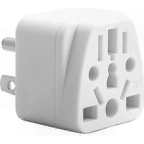 Adaptateur de voyage universel compatible avec les prises américaines, chargeur de type B à 3 broches - Compatible avec les régions UE/AU/Asie/CN/JP (1/5)