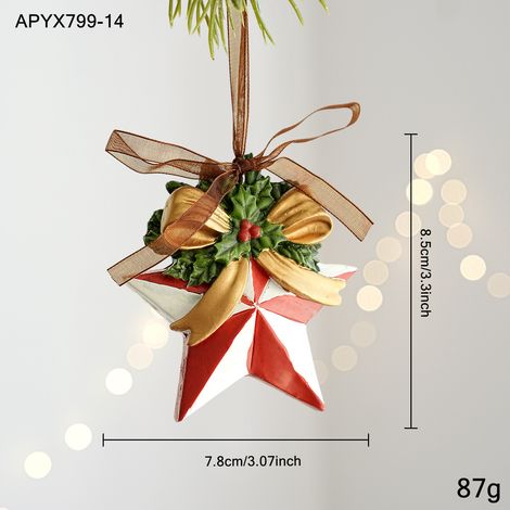 Décoration de Noël en résine peinte, suspension pour sapin avec cloche rétro en relief, ornement coloré style cartoon, accessoire festif pour maison et fête (1/3)