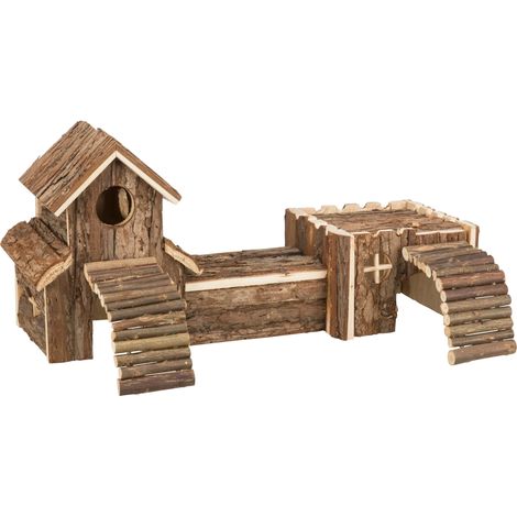 Trixie Natural Living - Sistema a tunnel Frida, 47 x 22 x 15 cm, colore: Marrone