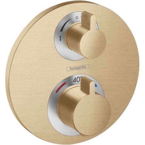 Hansgrohe – Thermostat encastré Ecostat S – Kit complet 2 consommateurs – Cartouche thermostatique avec régulation de température – Débit max 29 l/min (1/5)