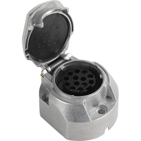 Aluminum Alloy 13 Pin Electric Trailer Plug (1/5)