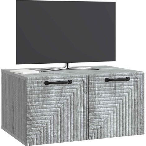 Maison Exclusive - Wandmontierter TV-Schrank Graues Sonoma 59,5 x