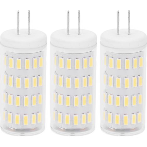 Lot de 3 ampoules LED G4 5W T3 type JC à double broche, AC/DC 12-24V, dimmables, pour éclairage extérieur, lumière chaude (1/5)