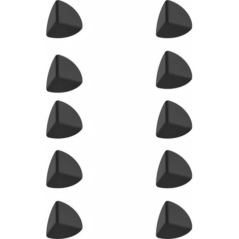 Set mit 10 Eckenschützern, stoßdämpfenden Silikon-Eckenschützern, Schubladengriff-Eckenschützern, Babytisch-Eckenschützern, Schwarz, M (3,5 cm)