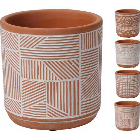 Coperchio in ceramica per vaso da fiori in terracotta da 11 cm