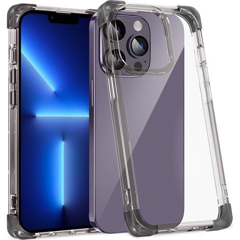 Custodia per iPhone 13 Pro, erbord CornerShield, nera (1/5)