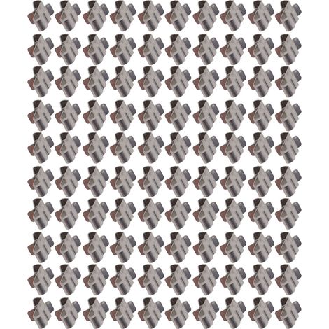 Kit de 100 clips de fixation pour câbles photovoltaïques en acier inoxydable, pour panneaux solaires PV (1/5)