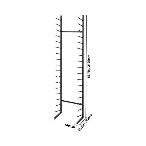 Étagère de stockage de plans, 50 emplacements, design mobile, Métal 16 étages (1/2)