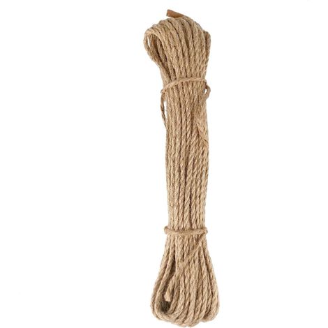 Corde de Jute 4mm 10m - Corde de Chanvre Corde de Fibres Naturelles (1/5)