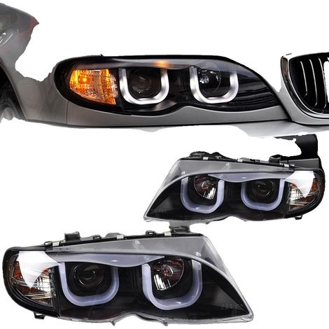 Scheinwerfer-Einheit, kompatibel mit BMW E46, LED-Technologie, hochwertige Beleuchtungsmerkmale, Scheinwerfer Xenon (1/5)
