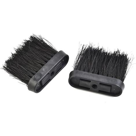 Set mit 2 rechteckigen Ersatz-Kaminbürstenköpfen, Ersatzbürstenköpfen für Kamine, Kaminbürste für Kamine, Kamine, Mini-Holzöfen