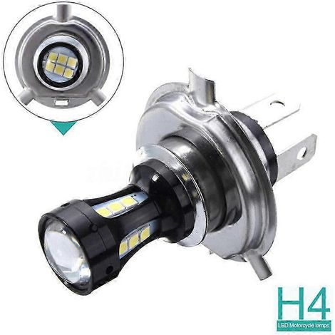 Motorrad H4 3030 LED Fern- und Abblendlicht Scheinwerferlampe 6500K 12-24V Autobahn Nr. 977