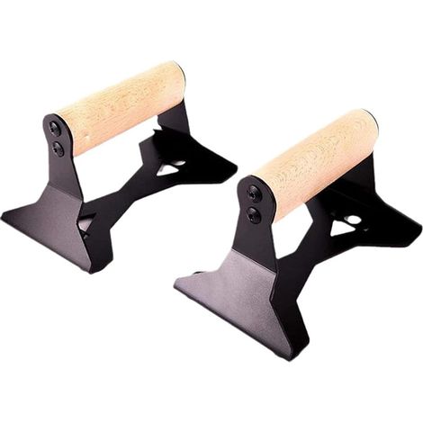 Ergonomische Liegestützgriffe aus Holz und Stahl, ideal für sportliche Liegestütze, Krafttraining und Übungen am Barren rutschfeste Griffe, geeignet für Körpergewichtsübungen und Gewichtheben. 1 Paar