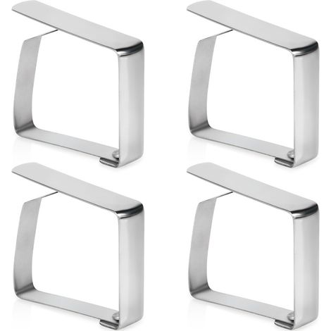 Pinzas de acero para mantel, 4 unidades. (1/5)