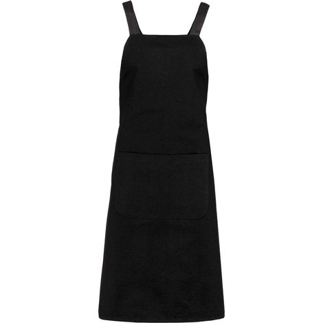 Tablier coton Bio Kariban Noir .