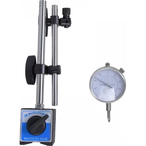 Support Magnetique - Support Pour Indicateur De Tournee - Fixation Sur Surface Cylindrique - Precis 0 01 Mm - 1 Unite (1/5)