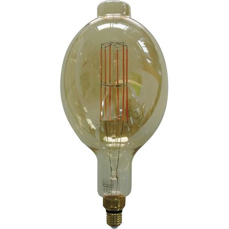 Bombilla Decorativa LED Grande E27 8w 2200K Cristal Dorado