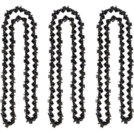 Lot de 3 Chane de trononneuse de 50 cm 0.325\" 1,5 mm 76 maillons d\'entranement - compatible avec Timberpro 62CC, Hyundai et autres (1/4)