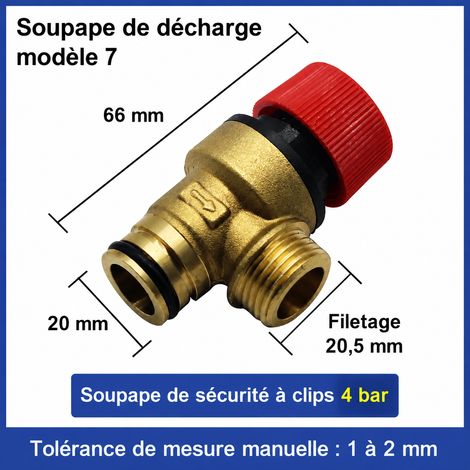 Soupape de sécurité n°7 en laiton pour chaudière murale 1/2 pouce 3 bar 7 4 3bar réf – Livraison gratuite