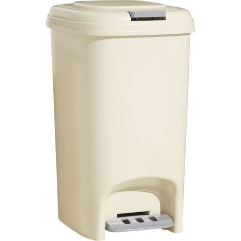poubelle-Poubelle à pédale 15L avec couvercle stylé - Capacité généreuse pour cuisine, salle de bain et salon (1/5)
