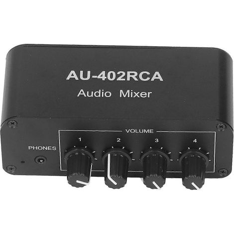 Commutateur audio bidirectionnel, canal stéréo gauche/droite à 4 voies, 4 entrées, 2 sorties, sélecteur de répartiteur RCA