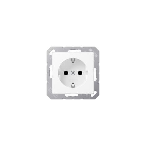 Jung Presa SCHUKO®, 16 A 250 V , termoplastico verniciato, serie A, bianco neve opaco A 1520 BF WWM