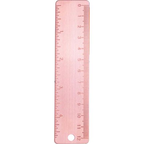 Règle de mesure en cuivre STOBOK 12 cm, outil multifonctionnel (1/4)