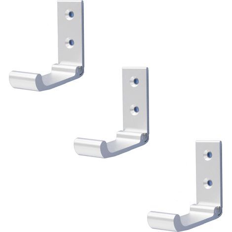 GENERIC-3 Pièces Crochet Mural Pliable, Crochet Pliant Manteau et Chapeau, Patère Pliable, Il Convient Chambre Coucher, Salle de Bain, au hall D'entrée, Aux Vêtements Suspendus, Chapeaux, Etc(Argent) (1/5)