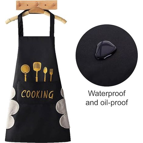 Professionelle Küchenschürze für Damen und Herren – Verstellbare Gastronomieschürze – Geeignet zum Kochen, Grillen und für die Holzbearbeitung (1/5)